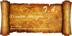 Tivadar Adrienn névjegykártya